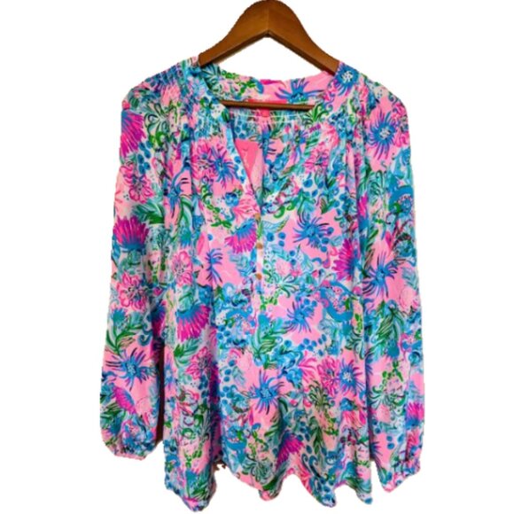 NWT Lilly Pulitzer Elsa Mandevilla Baby Paradise Petals Size XL - Picture 4 of 7